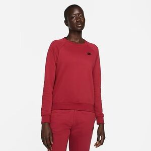 NIKE | Red Crewneck Sweater Soft Knit Casual